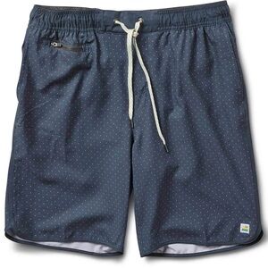 Vuori Men’s Bank Shorts | Size small | Navy Blue Micro Dot